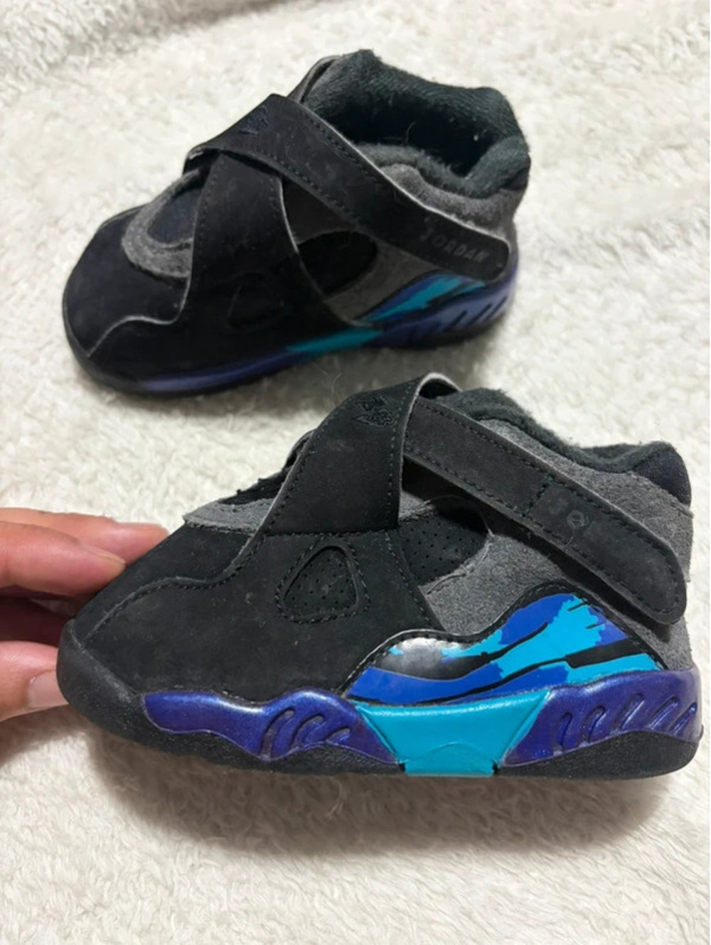 Jordan Retro 8 Aqua Child’s 5C Shoes